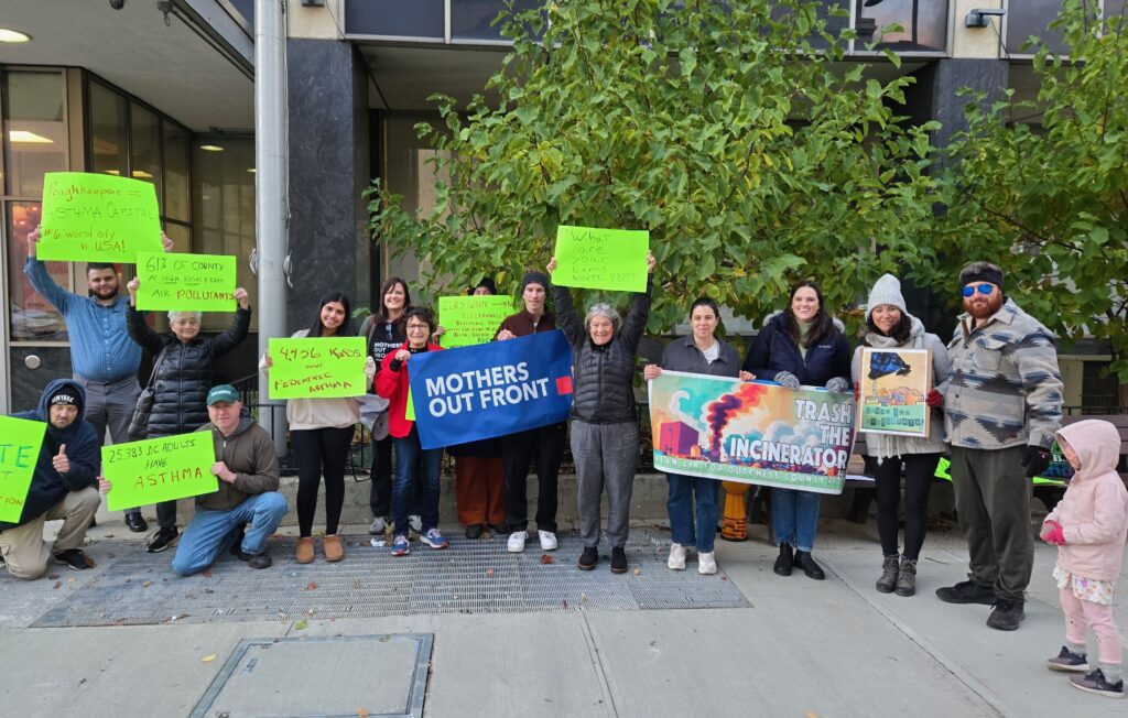 A group of protesters in Dutchess County